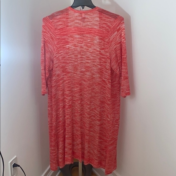 LAST ONE AVAILABLE - New Catherines Women's Duster Cardigan Space Red Size 0X - Picture 5 of 12